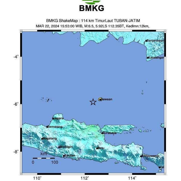 Gempa M Guncang Tuban Terasa Hingga Ke Balikpapan