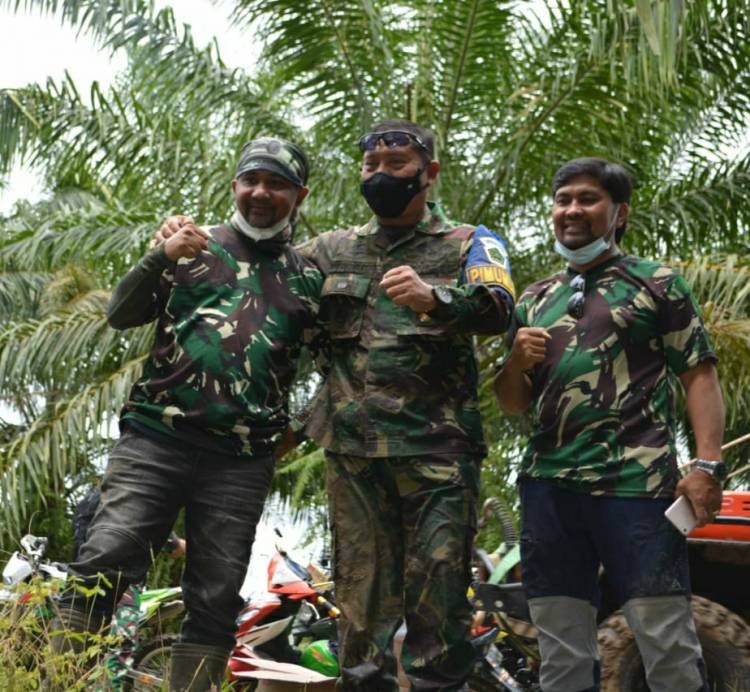 Dankodiklat TNI-AD Jajal rute Offroad Adventure Marihat