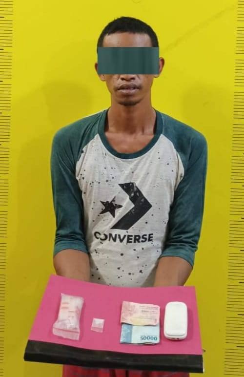 Lagi Menunggu Pembeli, Warga Medan Ditangkap Sat Narkoba Polres Asahan