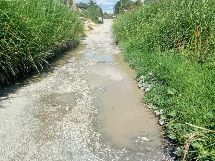 Rusak Parah, Warga Minta Ruas Jalan Provinsi di Garoga Diperbaiki