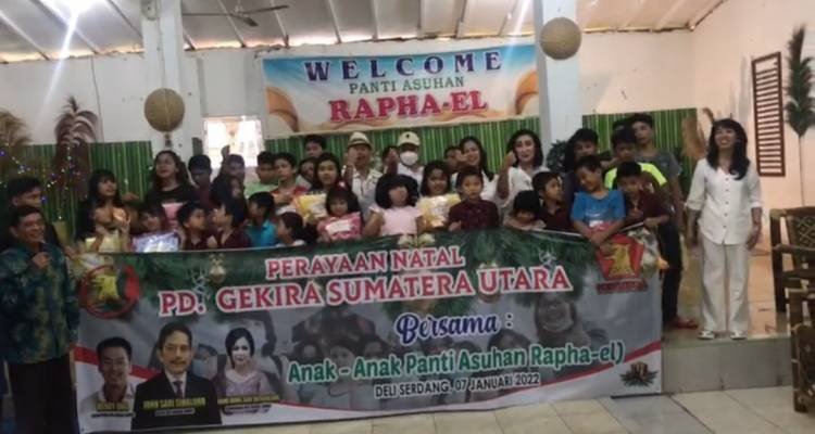Rayakan Natal, PD Gekira Sumut Kunjungan Kasih ke Panti Asuhan