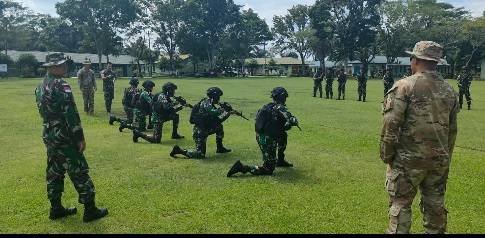 Yonif Raider 100/PS Gelar Latihan Bersama Team SFAB US Army