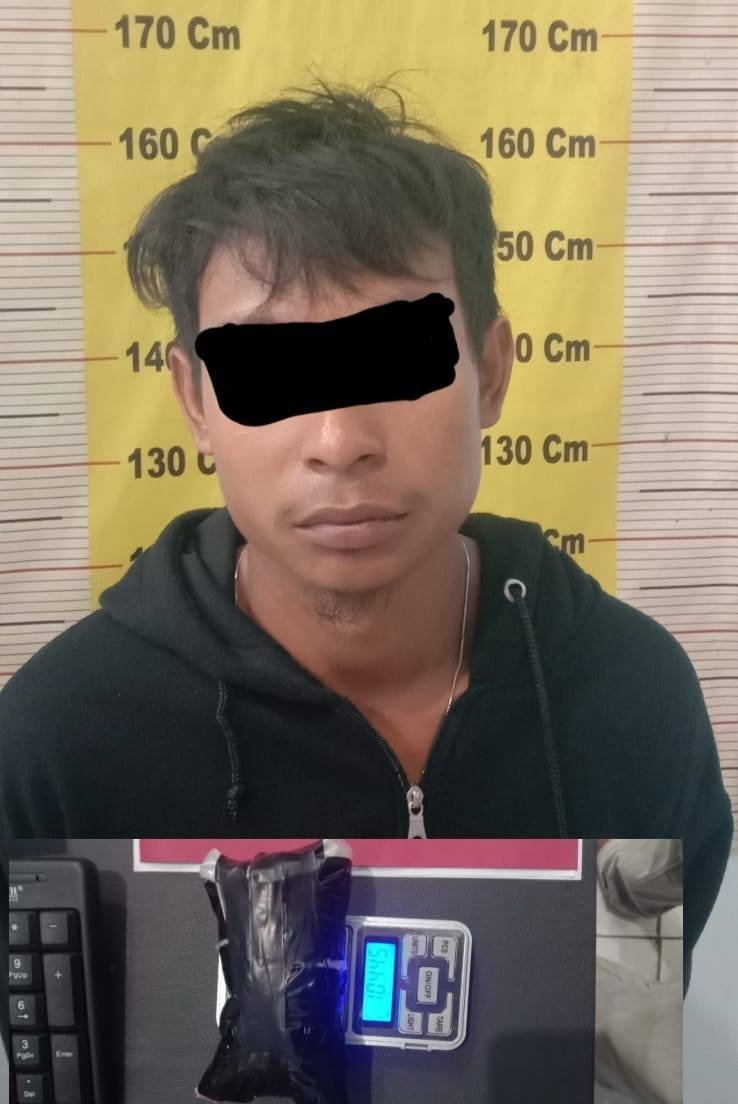 Polres Sergai Amankan Seorang Pelaku Sabu, 104 Gram Sabu Disita