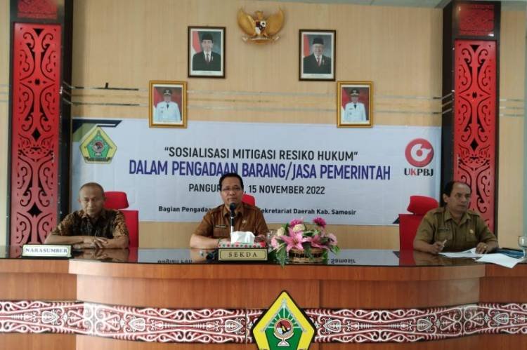 Pemkab Samosir Sosialisasi Mitigasi Risiko Hukum Pengadaan Barang dan Jasa