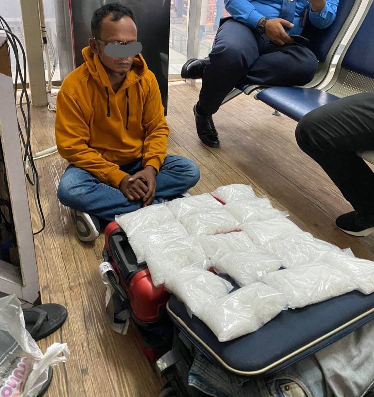Bawa Sabu 4 Kg, Calon Penumpang Ditangkap di Bandara Kualanamu
