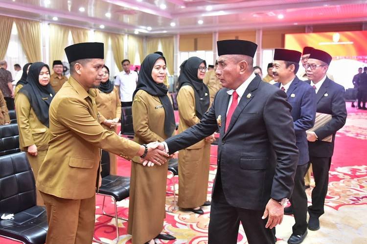 Gubernur Edy Kebobolan Lagi, ASN Terjerat OTT Ikut Dilantik Jadi Pejabat Eselon