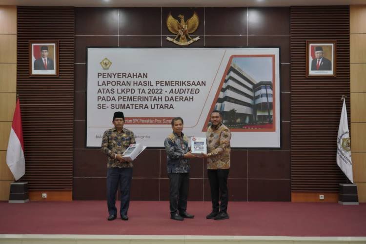 Pemkab Pakpak Bharat Raih Opini WTP atas LKPD TA 2022