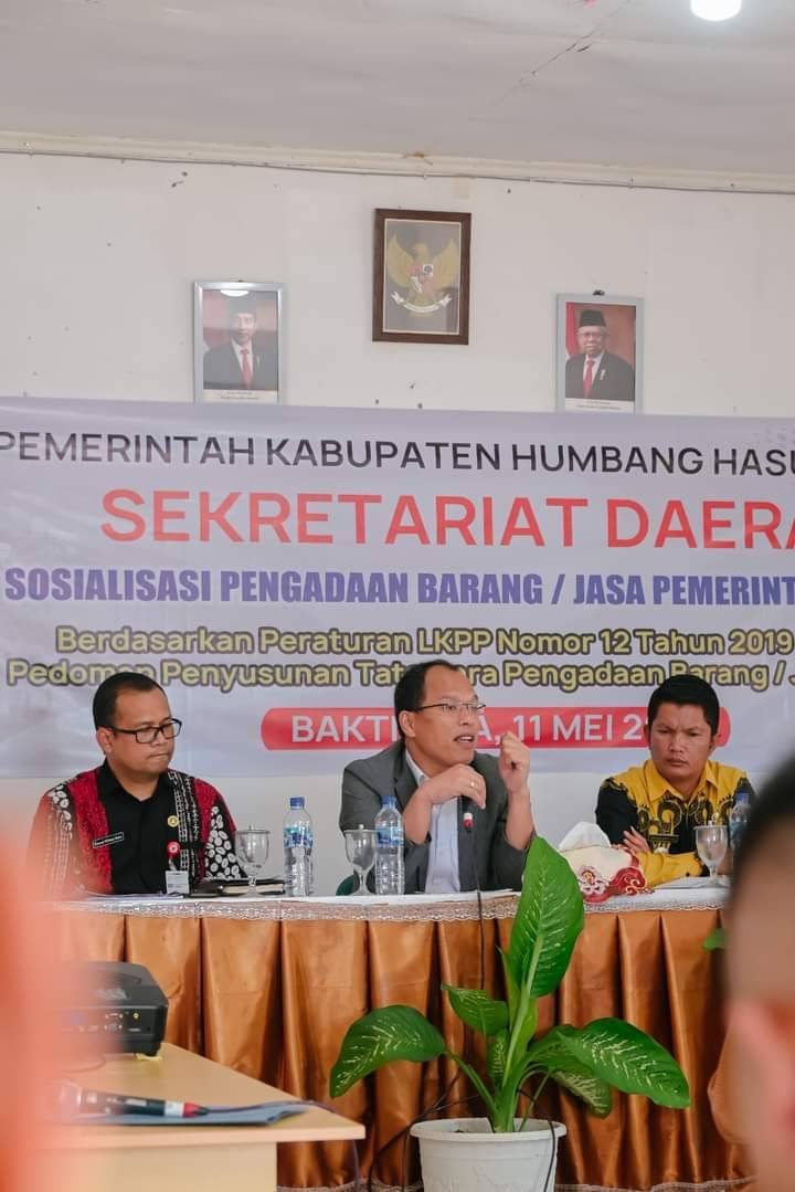 Bupati Humbahas Buka Sosialisasi PBJ di Desa Se-Kecamatan Baktiraja