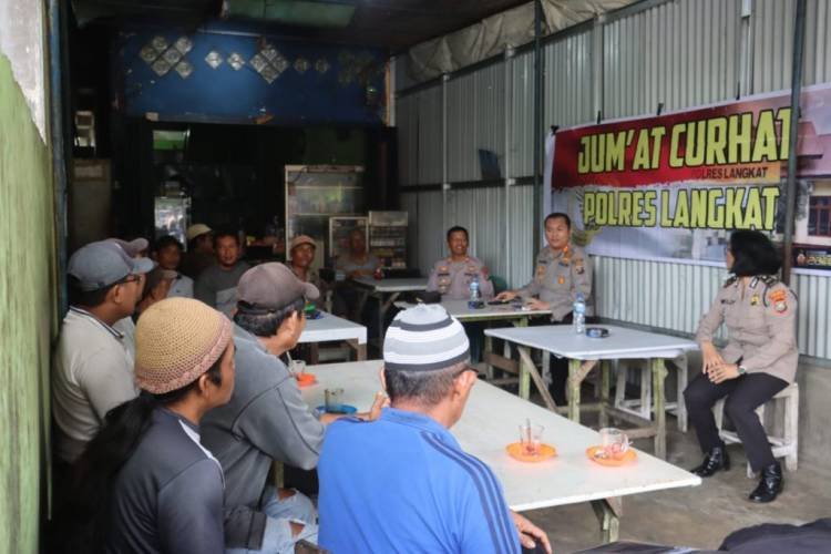 Jumat Curhat dengan Penarik Betor, Kapolres Langkat Janji Urus Masalah Trayek