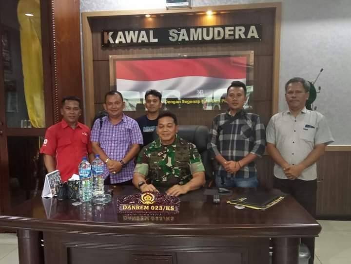 Pindah Tugas, Danrem 023/KS Pamit kepada Wartawan