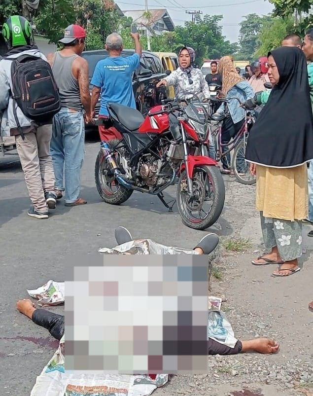 Pengendara Motor Tewas Laka Lantas di Medan Deli
