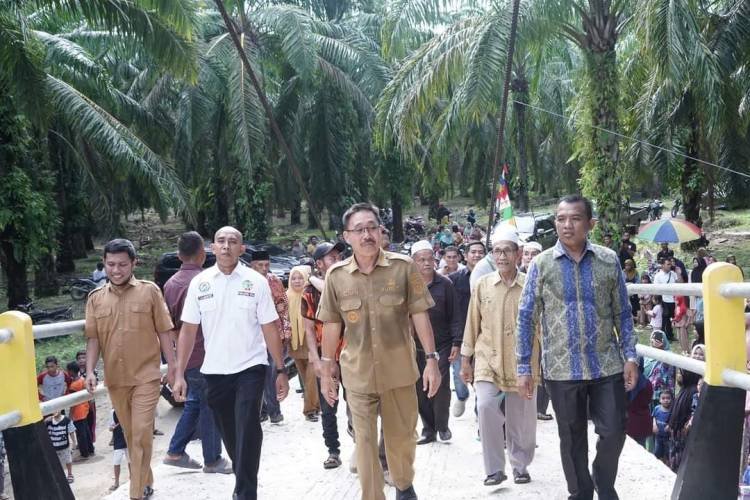 Bupati Resmikan Rambin di Desa Rasau Torgamba, Akses Warga Kini Lebih Mudah
