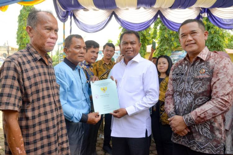 239 Sertifikat Tanah Gratis Dibagikan ke Masyarakat Dolokmasihul