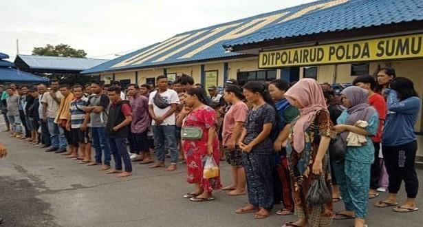 Ditpolairud Polda Sumut Amankan Puluhan TKI Ilegal