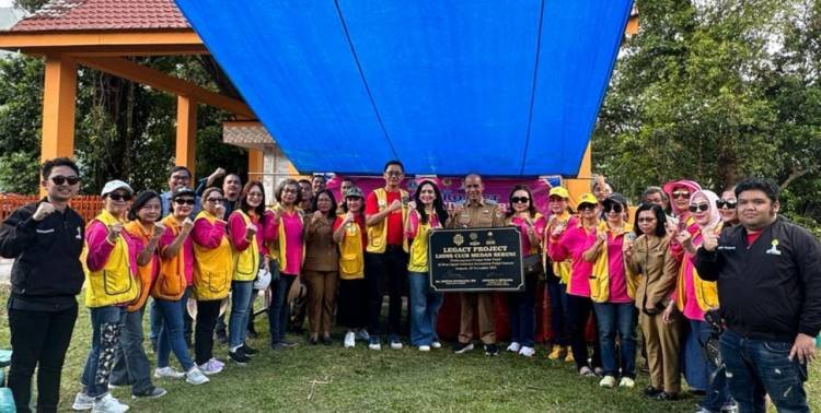Pompa Air Bersih Tenaga Solar Panel Sumbangan Lions Club Medan di Desa Sigaol Simbolon Diresmikan