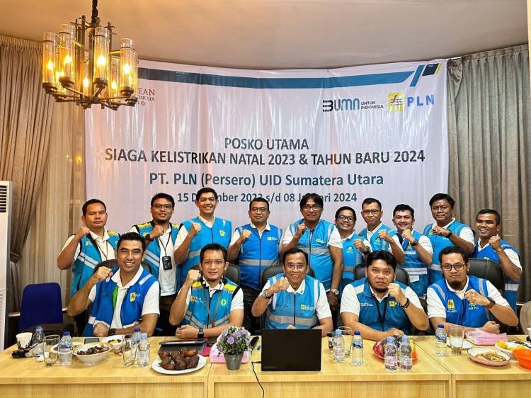 PLN UID Sumut Berhasil Amankan Pasokan Listrik Malam Tahun Baru 2024