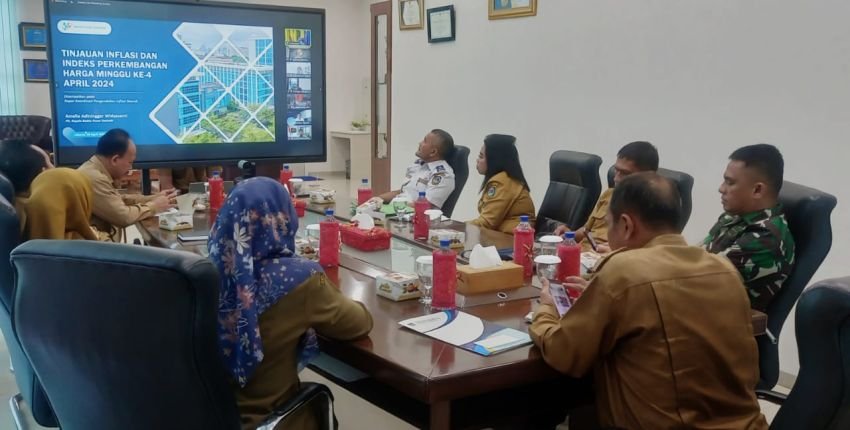 Pemko Tebingtinggi Ikuti Rakor Pengendalian Inflasi Secara Virtual