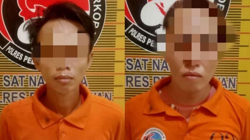 Polres Belawan Bekuk 2 Pria Pengedar Sabu di Desa Kelambir