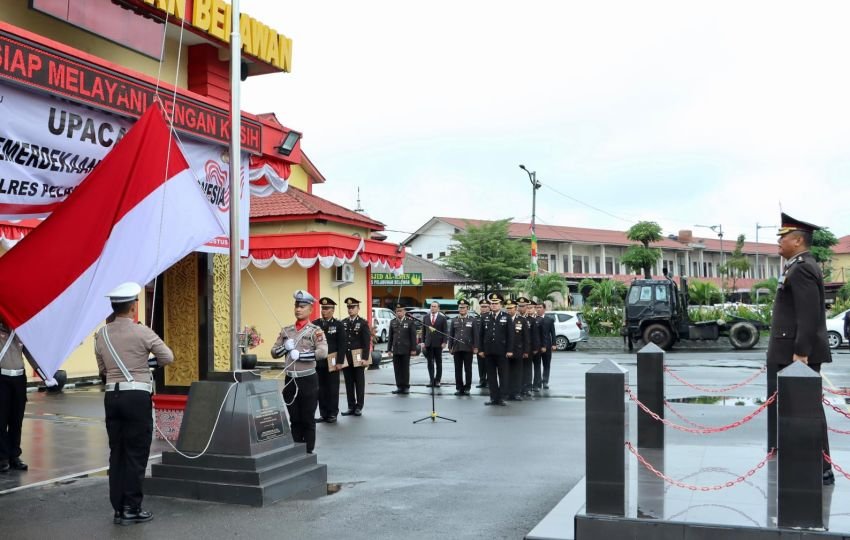 Polres Belawan Gelar Upacara HUT ke-79 Kemerdekaan RI