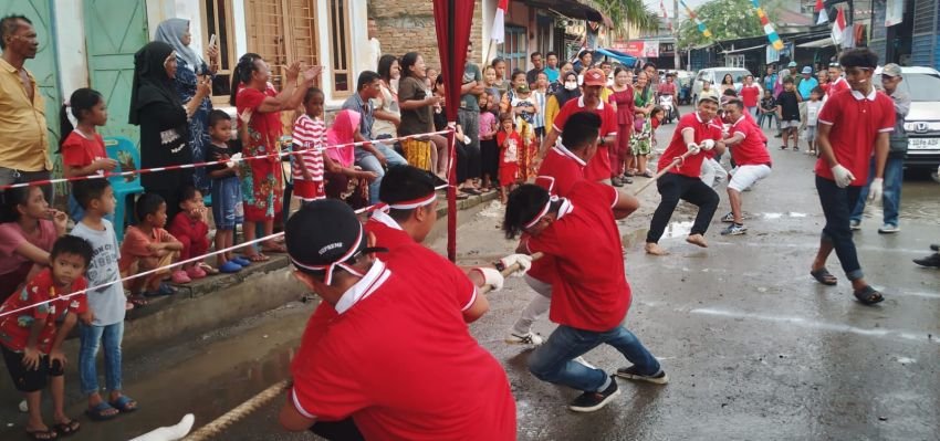 HUT ke 79 RI, Warga Kelurahan Belawan I Gelar Upacara Bendera dan Berbagai Perlombaan