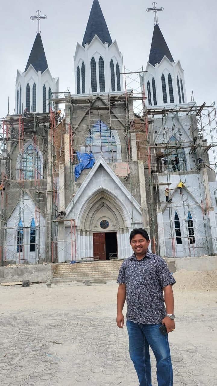 Sosok Antonius P Simamora ST, Ketua Panitia Pembangunan Gereja Katolik Santo Fidelis Doloksanggul