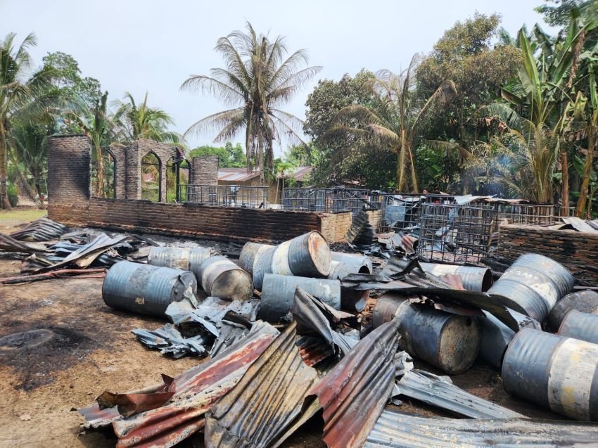 Rumah Milik PNS di Padangmaninjau Labura Terbakar