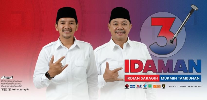 Perolehan Suara Sementara Pilkada Tebingtinggi, IDAMAN Unggul