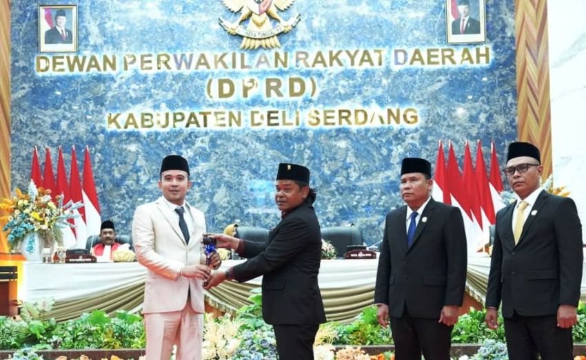 Zakky Shahri Dilantik Jadi Ketua DPRD Deliserdang Kedua Kalinya