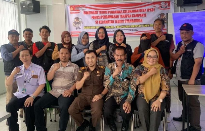Peningkatan Fungsi Pengawasan, Panwaslu Tebing Syahbandar Gelar Rapat Koordinasi dengan Sentra Gakkumdu