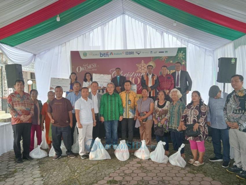 Panitia Natal Oikumene Sumut 2024 Salurkan 1.000 Paket Bansos Natal kepada 8 Denominasi Gereja