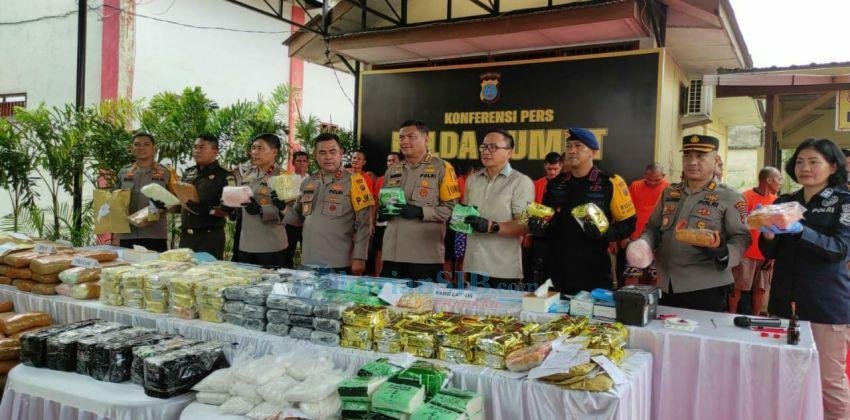 Musnahkan Ratusan Kilo Sabu dan Ekstasi, Kapolda Sumut Tegaskan Komitmen Berantas Narkoba