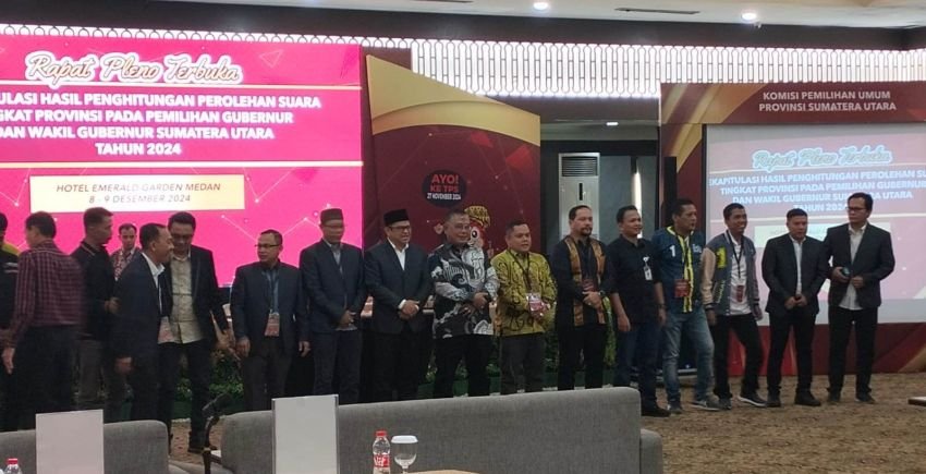 KPU Sumut Gelar Rapat Pleno Rekapitulasi Perolehan Suara Pemilihan Gubernur 2024