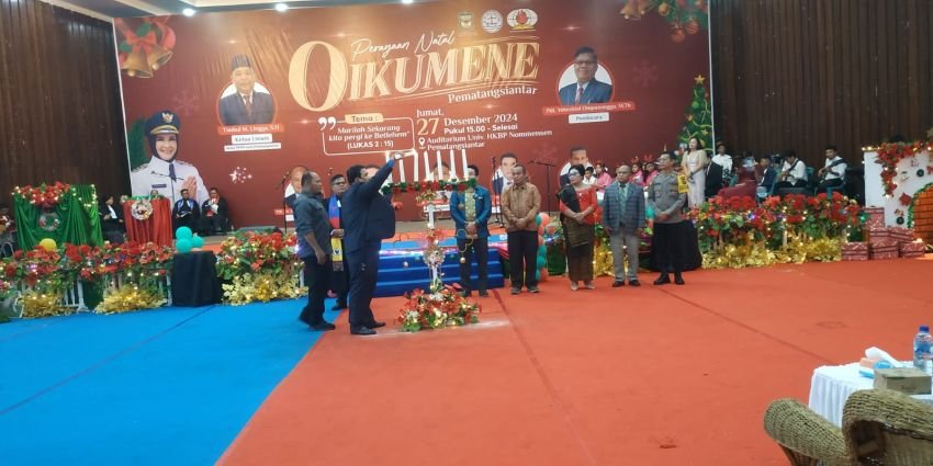 Perayaan Natal Oikumene Kota Pematangsiantar Penuh Sukacita