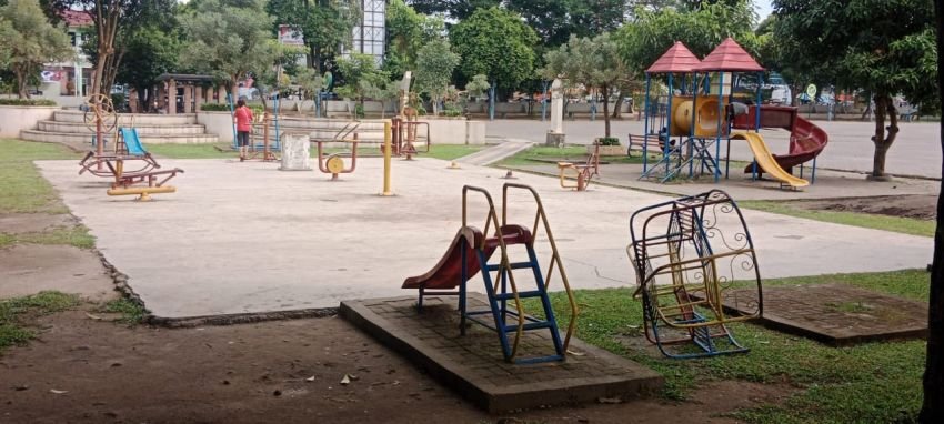 Peralatan Olahraga di Lapangan Merdeka Tebingtinggi Rusak Butuh Perbaikan