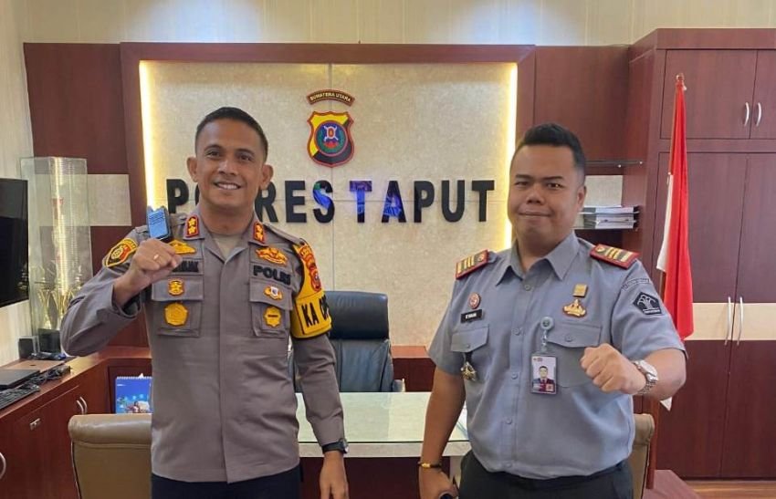 Perkuat Sinergi dengan APH, Kepala Rutan Tarutung Kunjungan Kerja ke Polres Taput