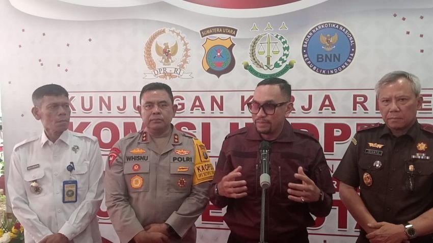 Kunjungan Kerja Reses Komisi III DPR RI ke Polda, Sahroni: Tingkat Kriminalitas di Sumut Menurun