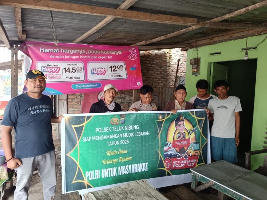 Polsek Teluk Nibung Gelar Edukasi Keselamatan Saat Mudik Lebaran