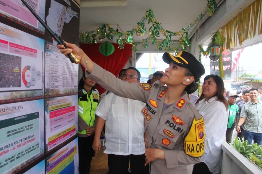 Kapolres Pematangsiantar Tinjau Pos Pengamanan Ops Ketupat Toba 2025