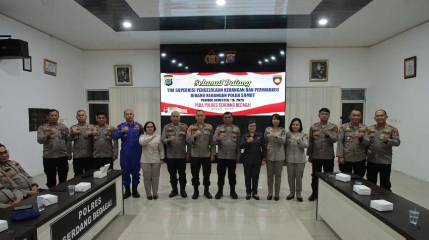 Polres Sergai Terima Kunjungan Tim Supervisi Keuangan Poldasu, Tekankan Transparansi dan Akuntabilitas