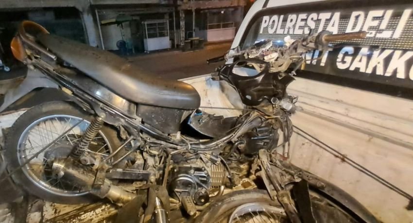 Dua Remaja Pemotor Tabrakan di Deliserdang, 1 Tewas dan 1 Luka