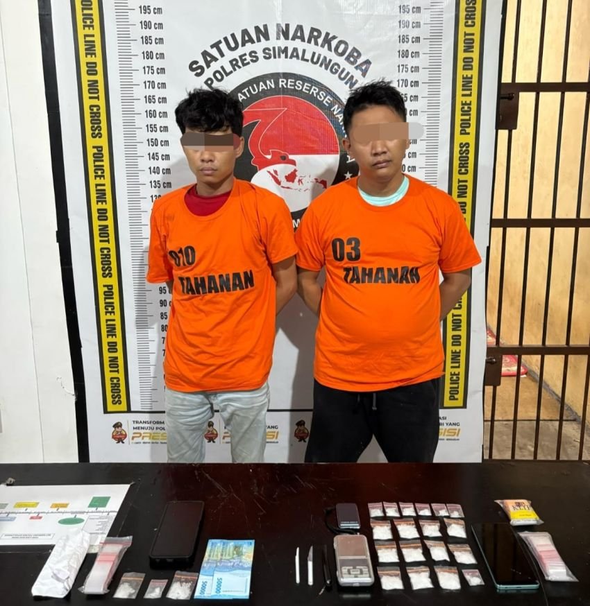 Jaringan Narkoba di Purbasari Simalungun Diungkap Polisi, 2 Orang Ditangkap