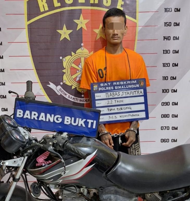 Pelaku Curanmor di Simalungun Ditangkap Polisi di Sergai