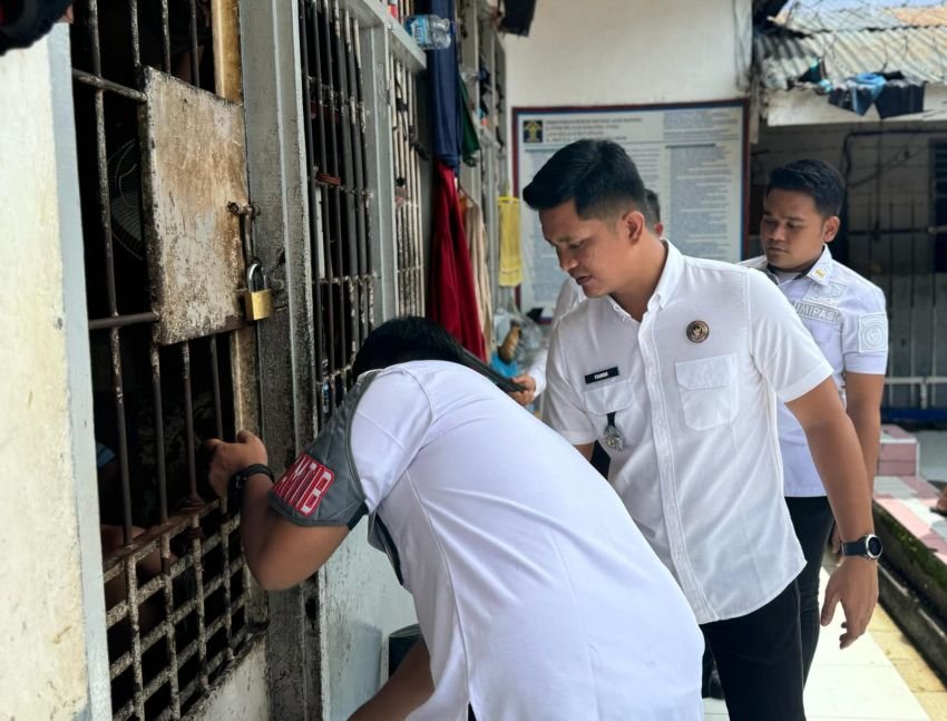 Tingkatkan Keamanan dan Ketertiban, Lapas Kotapinang Cek Branggang dan Teralis Ruang WBP