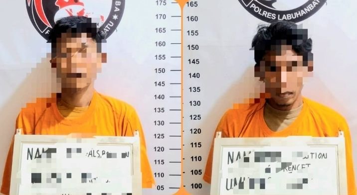 Satresnarkoba Polres Labuhanbatu Tangkap 2 Pengedar Sabu di Panai Hulu