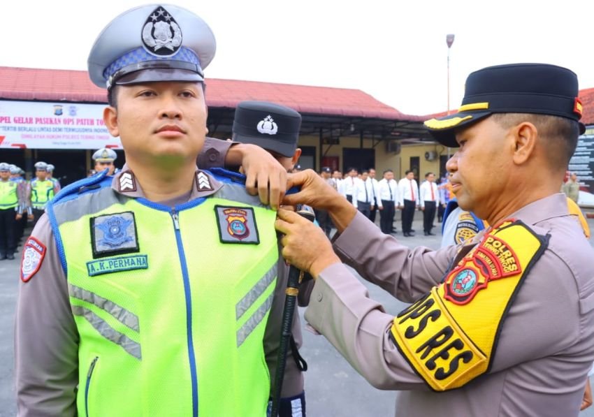 Polres Tebingtinggi Gelar Apel Pasukan Operasi Patuh Toba 2025