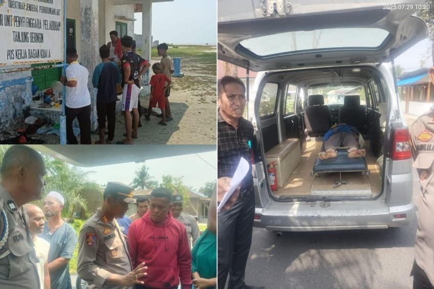 Warga Temukan Mayat Pria di Teras Kantor UPP Tanjungberingin, Diduga Akibat Luka Patil Ikan Sembilang