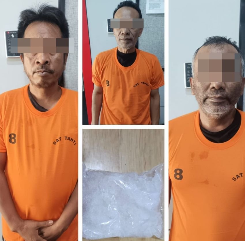 Polrestabes Medan Ringkus 3 Tersangka Pengedar Sabu, Satu Oknum PNS