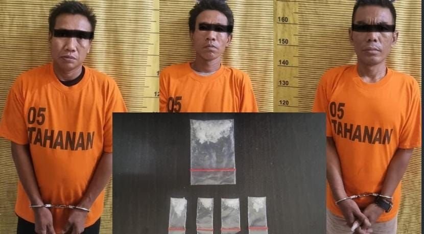 Dijadikan Tempat Transaksi Narkoba  Polres Binjai Gerebek Rumah di Perdamaian, Tiga Pria Diamankan
