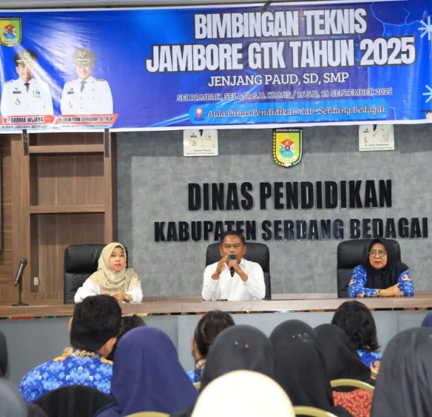 Buka Jambore GTK, Bupati Sergai Ajak Guru Tanamkan Sikap Sederhana dan Sopan Santun