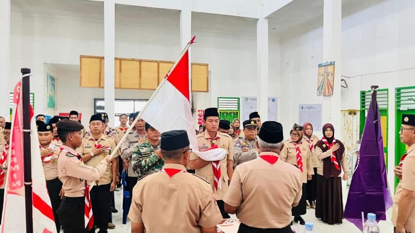 Mabiran, Kwartir Ranting dan LPK Gerakan Pramuka Pantai Cermin Masa Bakti 2025-2028 Resmi Dilantik